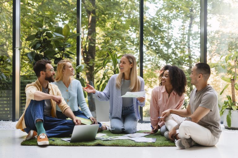 people-working-tech-brand-together